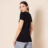 image:imageAmazon Essentials Womens RegularFit ShortSleeve Crewneck TShirt MultipacksWhite Mariner StripeBlack