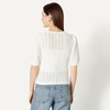 image:imageAmazon Essentials Womens RelaxedFit Crochet ShortSleeve CardiganCream