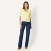 image:imageAmazon Essentials Womens RelaxedFit Crochet ShortSleeve CardiganPastel Yellow