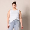 image:imageAmazon Essentials Womens RelaxedFit Sleeveless Muscle Tank TopBright White