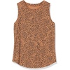 image:imageAmazon Essentials Womens RelaxedFit Sleeveless Muscle Tank TopDark Camel Leopard