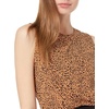 image:imageAmazon Essentials Womens RelaxedFit Sleeveless Muscle Tank TopDark Camel Leopard