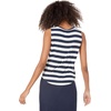 image:imageAmazon Essentials Womens RelaxedFit Sleeveless Muscle Tank TopNavy White Placed Stripe