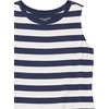 image:imageAmazon Essentials Womens RelaxedFit Sleeveless Muscle Tank TopNavy White Placed Stripe
