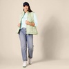 image:imageAmazon Essentials Womens SlimFit 34 Sleeve Boat Neck Cotton Modal Micro Rib TShirtAqua Blue
