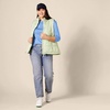 image:imageAmazon Essentials Womens SlimFit 34 Sleeve Boat Neck Cotton Modal Micro Rib TShirtBlue