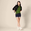 image:imageAmazon Essentials Womens SlimFit 34 Sleeve Boat Neck Cotton Modal Micro Rib TShirtGreen