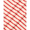 image:imageAmazon Essentials Womens SlimFit 34 Sleeve Boat Neck Cotton Modal Micro Rib TShirtIvory Red Stripe