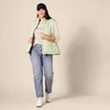 image:imageAmazon Essentials Womens SlimFit 34 Sleeve Boat Neck Cotton Modal Micro Rib TShirtOatmeal Heather