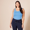 image:imageAmazon Essentials Womens SlimFit Ribbed Scoop Neck Tank TopsAqua BlueFrench Blue