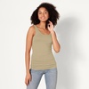 image:imageAmazon Essentials Womens SlimFit Ribbed Scoop Neck Tank TopsBeige