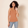 image:imageAmazon Essentials Womens SlimFit Ribbed Scoop Neck Tank TopsBrick RedCaramel