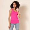 image:imageAmazon Essentials Womens SlimFit Ribbed Scoop Neck Tank TopsBright PinkGrey Heather