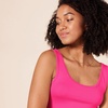 image:imageAmazon Essentials Womens SlimFit Ribbed Scoop Neck Tank TopsBright PinkGrey Heather