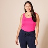 image:imageAmazon Essentials Womens SlimFit Ribbed Scoop Neck Tank TopsBright PinkGrey Heather