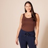 image:imageAmazon Essentials Womens SlimFit Ribbed Scoop Neck Tank TopsBrown