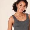image:imageAmazon Essentials Womens SlimFit Ribbed Scoop Neck Tank TopsCharcoal Heather