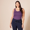 image:imageAmazon Essentials Womens SlimFit Ribbed Scoop Neck Tank TopsCharcoal HeatherDark Purple