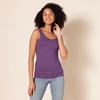 image:imageAmazon Essentials Womens SlimFit Ribbed Scoop Neck Tank TopsCharcoal HeatherDark Purple