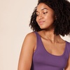 image:imageAmazon Essentials Womens SlimFit Ribbed Scoop Neck Tank TopsCharcoal HeatherDark Purple