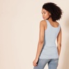 image:imageAmazon Essentials Womens SlimFit Ribbed Scoop Neck Tank TopsCharcoal HeatherIce Blue Heather