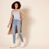 image:imageAmazon Essentials Womens SlimFit Ribbed Scoop Neck Tank TopsCharcoal HeatherIce Blue Heather