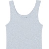 image:imageAmazon Essentials Womens SlimFit Ribbed Scoop Neck Tank TopsCharcoal HeatherIce Blue Heather