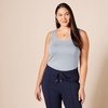 image:imageAmazon Essentials Womens SlimFit Ribbed Scoop Neck Tank TopsCharcoal HeatherIce Blue Heather