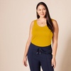 image:imageAmazon Essentials Womens SlimFit Ribbed Scoop Neck Tank TopsDark OliveDark Golden Yellow