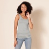 image:imageAmazon Essentials Womens SlimFit Ribbed Scoop Neck Tank TopsLight Grey Heather