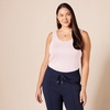 image:imageAmazon Essentials Womens SlimFit Ribbed Scoop Neck Tank TopsLight Grey HeatherLight Pink