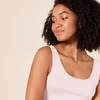 image:imageAmazon Essentials Womens SlimFit Ribbed Scoop Neck Tank TopsLight Grey HeatherLight Pink