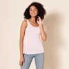 image:imageAmazon Essentials Womens SlimFit Ribbed Scoop Neck Tank TopsLight Grey HeatherLight Pink