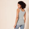 image:imageAmazon Essentials Womens SlimFit Ribbed Scoop Neck Tank TopsLight Grey HeatherNavy White Stripe