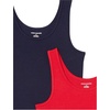 image:imageAmazon Essentials Womens SlimFit Ribbed Scoop Neck Tank TopsNavyRed