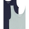 image:imageAmazon Essentials Womens SlimFit Ribbed Scoop Neck Tank TopsNavySage Green