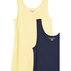 image:imageAmazon Essentials Womens SlimFit Ribbed Scoop Neck Tank TopsNavyYellow