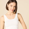 image:imageAmazon Essentials Womens SlimFit Ribbed Scoop Neck Tank TopsWhiteYellow
