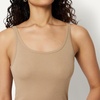 image:imageAmazon Essentials Womens SlimFit Thin Strap Tank Pack of 2Bright Poppy RedTan