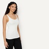 image:imageAmazon Essentials Womens SlimFit Thin Strap Tank Pack of 2Pastel YellowWhite