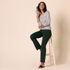 image:imageAmazon Essentials Womens Stretchy Ponte PullOn Mid Rise Ankle Length PantsDark Green