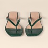 image:imageAmazon Essentials Womens Thong SandalsGreen Faux Crocodile
