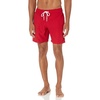 image:imageAmazon Essentials Mens Swim Trunks with Mesh Lining Pockets Drawstring ClosureRed