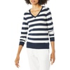 Navy White Rugby Stripe