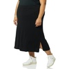image:imageAmazon Essentials Womens PullOn Knit Midi Skirt with Elastic Waist Stretchy Available in Plus SizeBlack
