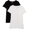 image:imageAmazon Essentials Womens RegularFit ShortSleeve Crewneck TShirt MultipacksBlackWhite