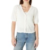 image:imageAmazon Essentials Womens RelaxedFit Crochet ShortSleeve CardiganCream