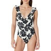 Cream Black Floral