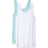 Aqua Blue/White