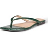 Green Faux Crocodile